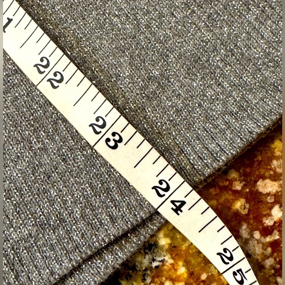 Women’s Sparkly  silver gray Turtleneck Sweater XLP - Picture 9 of 14